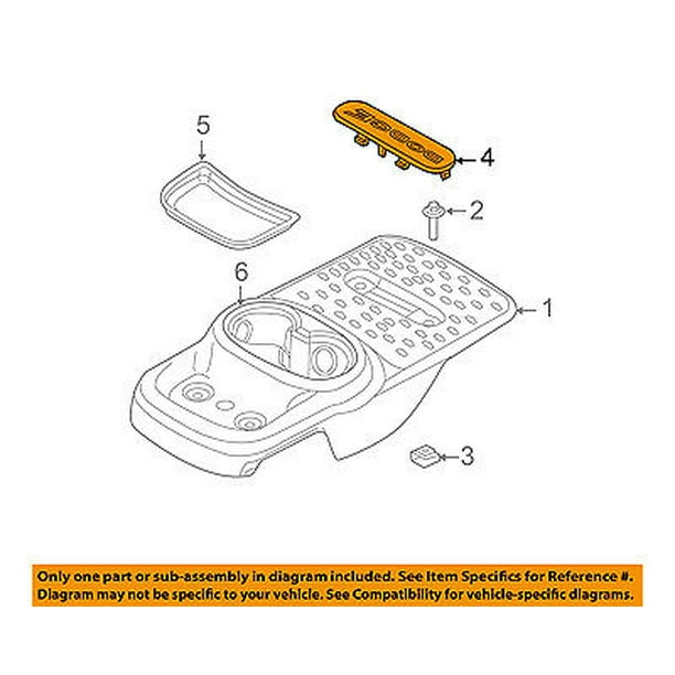 Chrysler Genuine 1WQ01DX9AB Floor Console Chrysler Genuine 1WQ01DX9AB Floor Console